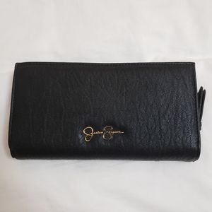 Jessica Simpson Black Zippered Wallet